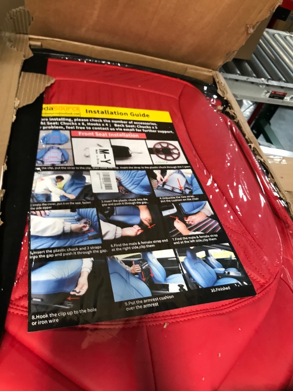 Photo 2 of  Seat Cover Custom Fit for Tesla Model Y Red