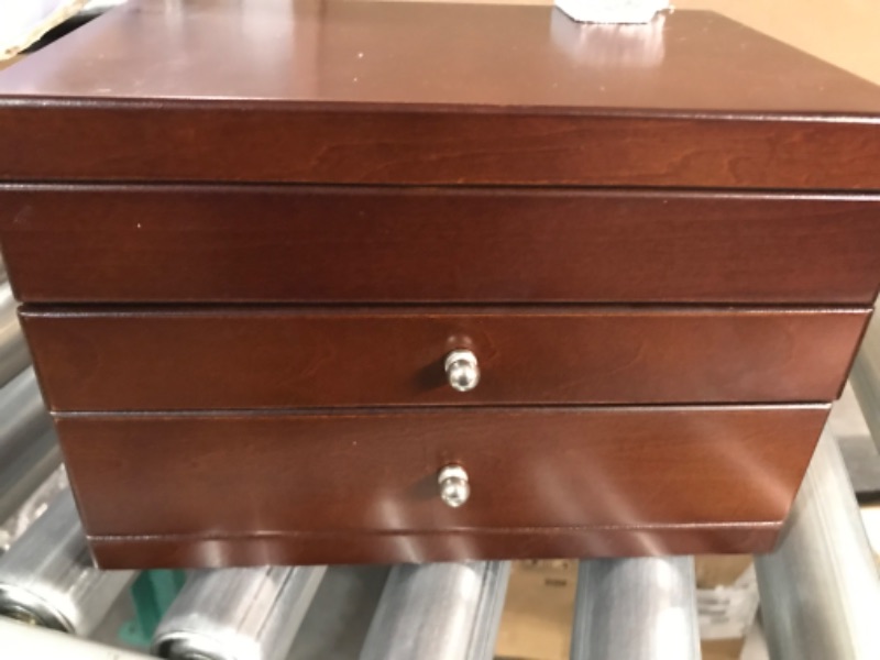 Photo 2 of  Wooden Jewelry Box in Walnut Finish