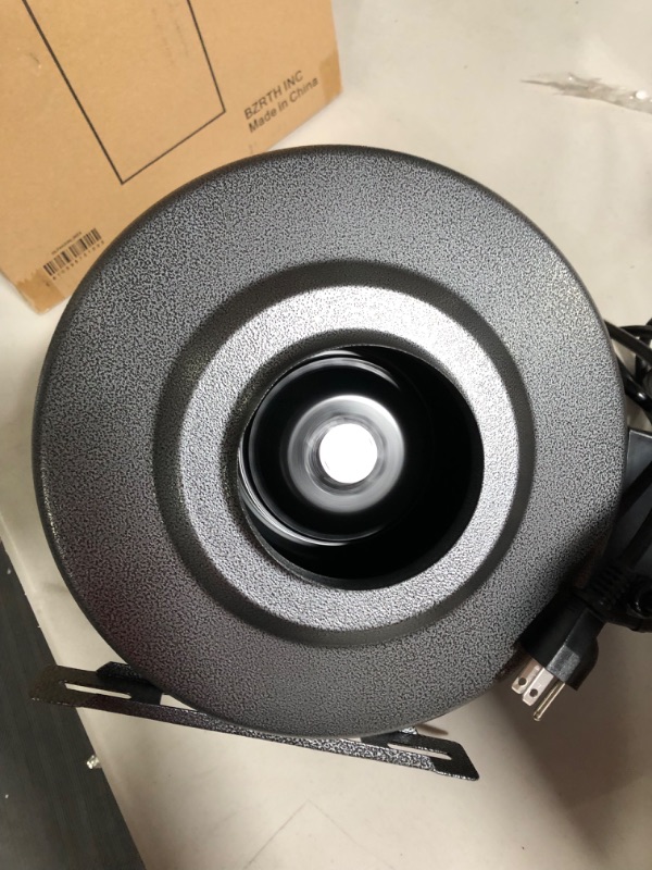 Photo 1 of iPower 4 Inch 190 CFM Inline Duct Fan HVAC Exhaust Blower Air Circulation Vent for Hydroponics Grow Tents/Basements/Kitchens Ventilation, 4'
