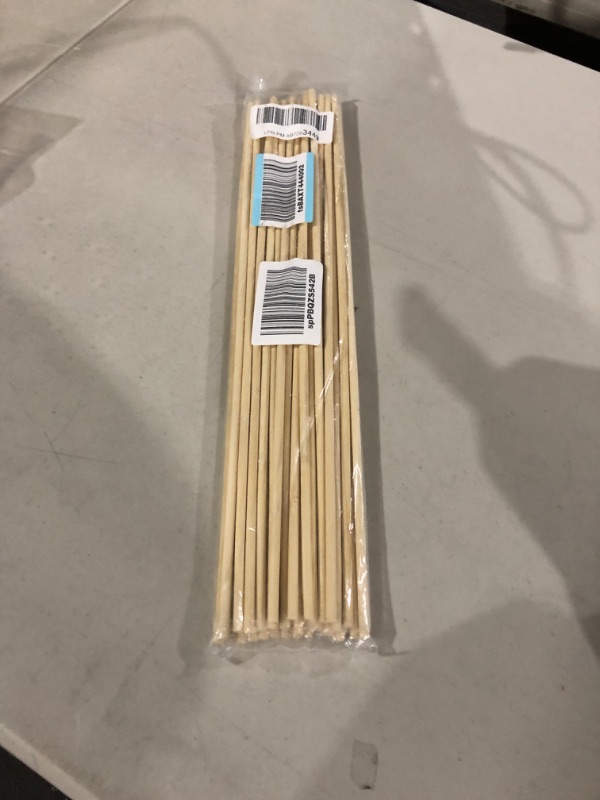 Photo 2 of 18" x 1/4" Wooden Dowels - Pack of 36ct