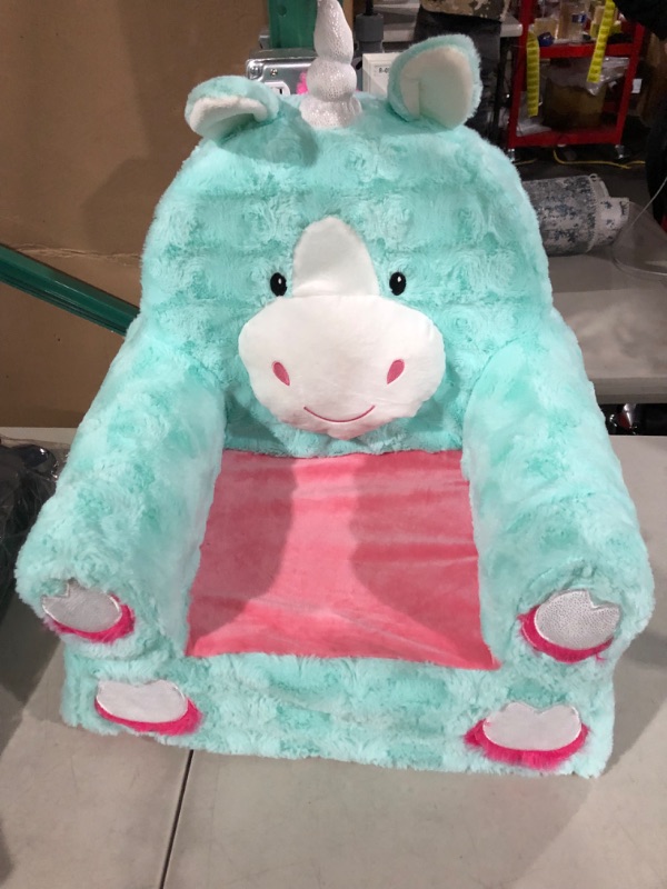 Photo 1 of Animal Adventure | Sweet Seats | Teal Unicorn | Soft Plush Children's Chair