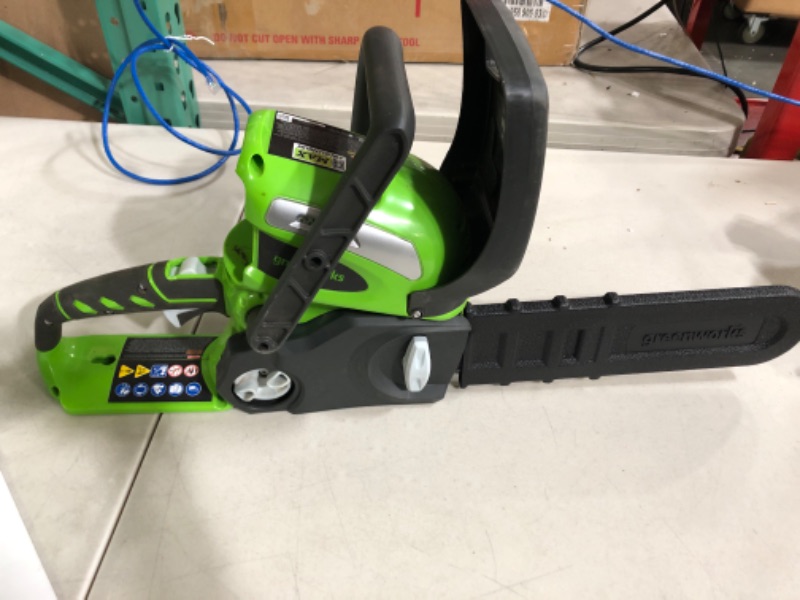 Photo 3 of **Item is missing battery**Greenworks 20292 40-Volt Cordless Chainsaw, 12"