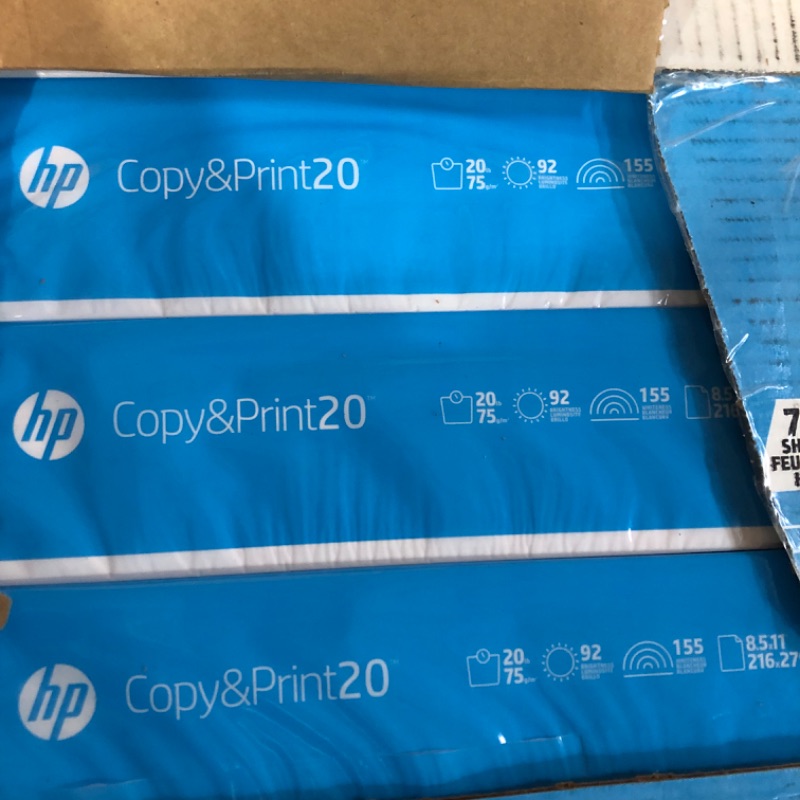 Photo 2 of HP Paper Everyday Copy and Print Poly Wrap 20lb 8.5 x 11 Letter 92 Bright 3000 Sheets 