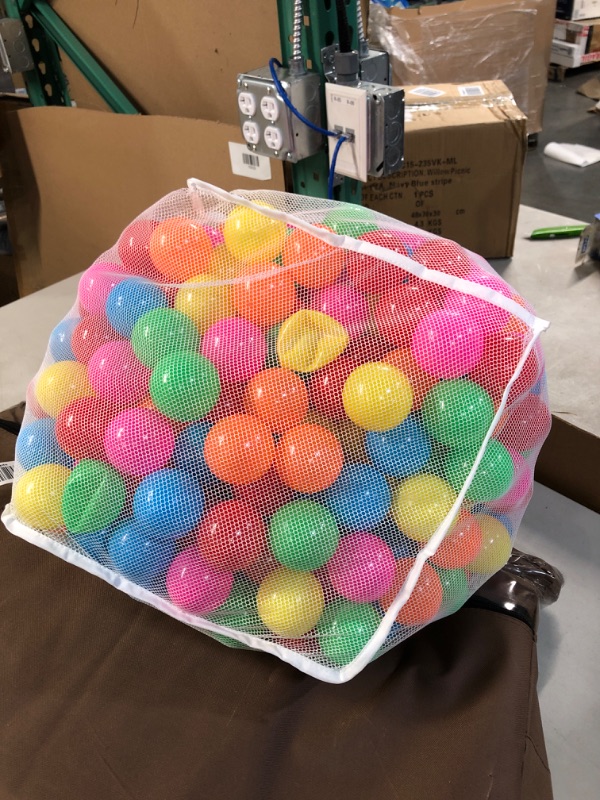 Photo 3 of Amazon Basics BPA Free Crush-Proof Plastic Ball Pit Balls with Storage Bag