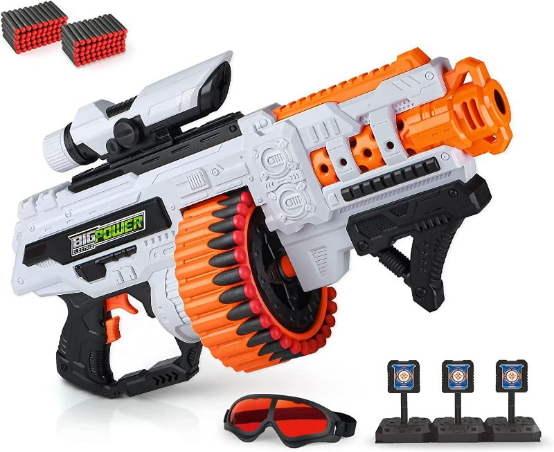 Photo 1 of Bigpower Electric Motorized Dart Blaster with 30-Dart Rotating Drum