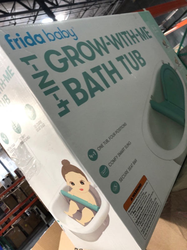 Photo 3 of 4-in-1 Grow-with-Me Bath Tub by Frida Baby