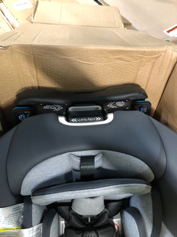 Photo 2 of Baby Jogger City Turn Rotating Convertible Car Seat | Unique Turning Car Seat Rotates for Easy in and Out, Phantom Grey