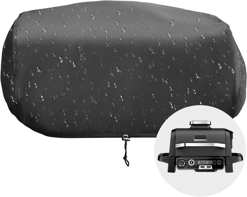 Photo 1 of **GENERIC**
Grill Cover for Ninja Woodfire Outdoor Grill, Waterproof BBQ Barbecue Cover for Ninja OG701 OG751(OG700 Series) 19"x24"x13", Black
