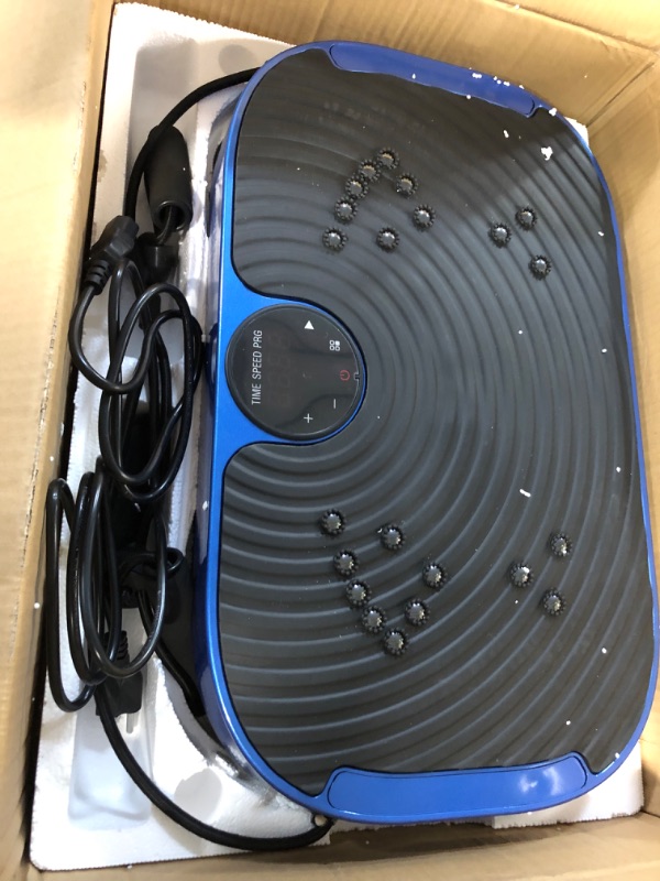 Photo 4 of AXV Vibration Plate Exercise Machine Whole Body Workout Vibrate Fitness Platform PLAT-BLUE