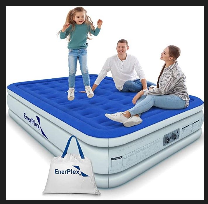 Photo 1 of  Air Mattress with Built-in Pump - Double Height Inflatable Mattress 