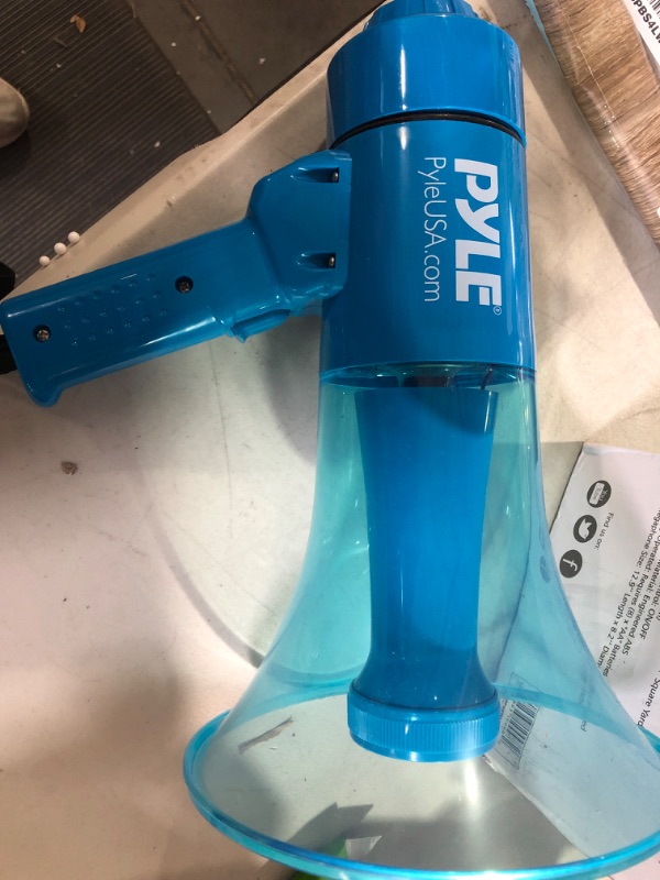 Photo 1 of **ONLY SIREN AND FLASHLIGHTLIGHT WORK** Pyle Waterproof Megaphone PA Bullhorn Speaker with Siren Alarm 