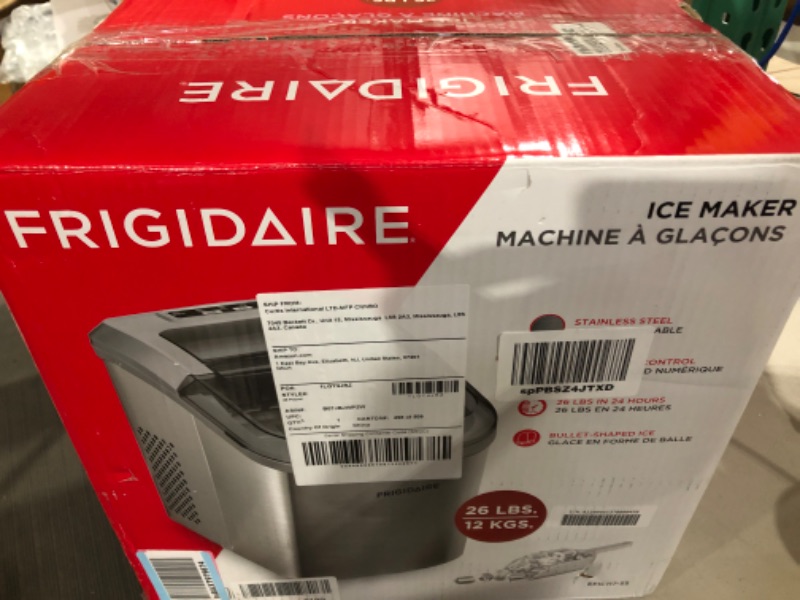 Photo 2 of Frigidaire EFIC117-SS 26 Pound Ice Maker, 26 lbs per day, Stainless