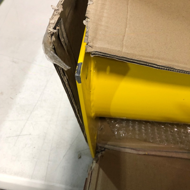 Photo 3 of VEVOR Safety Bollard, 36 Inch Height Bollard Post, 5.5 Inch Diameter Steel Pipe Safety Bollard Post, Yellow Steel Bollard, 36’’Hx5.5''D