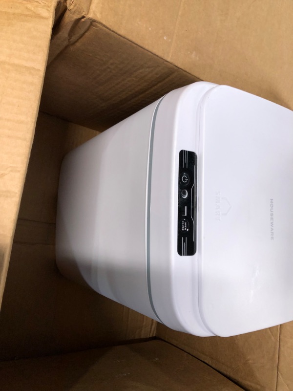 Photo 1 of ***SEE NOTES***Holulo Sensor Trash Can 4 Gallon with Automatic Open lid Compact Touchless ,WHITE
