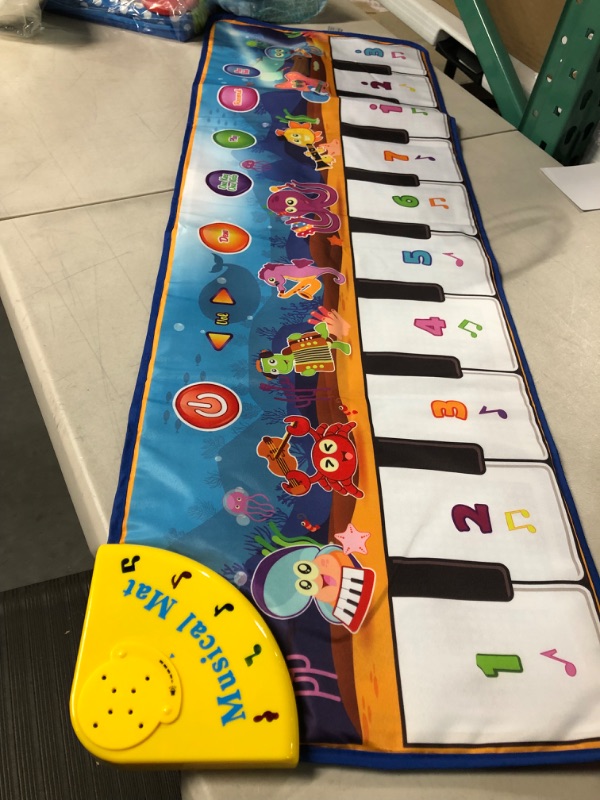 Photo 2 of Foayex Valentines Day Gifts for Toddlers Boys & Girls Toys,Foldable Musical Toys, Learning Floor Mat with 8 Instrument Sounds