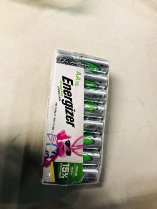 Photo 2 of Energizer Rechargeable AA Batteries, Recharge Universal Double A Battery Pre-Charged, 16 Count AA 16 COUNT