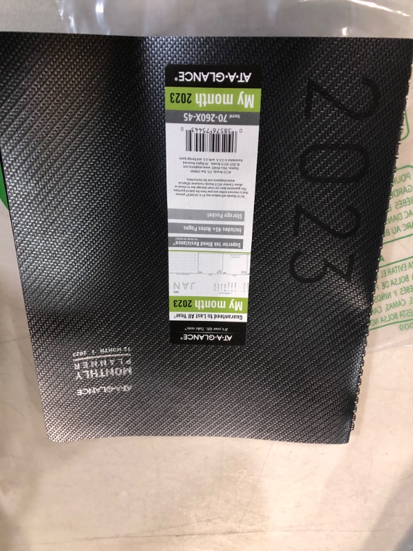 Photo 1 of AT-A-GLANCE 2023 Monthly Planner, 9” x 11”, Pocket, Graphite Large 2023 New Edition