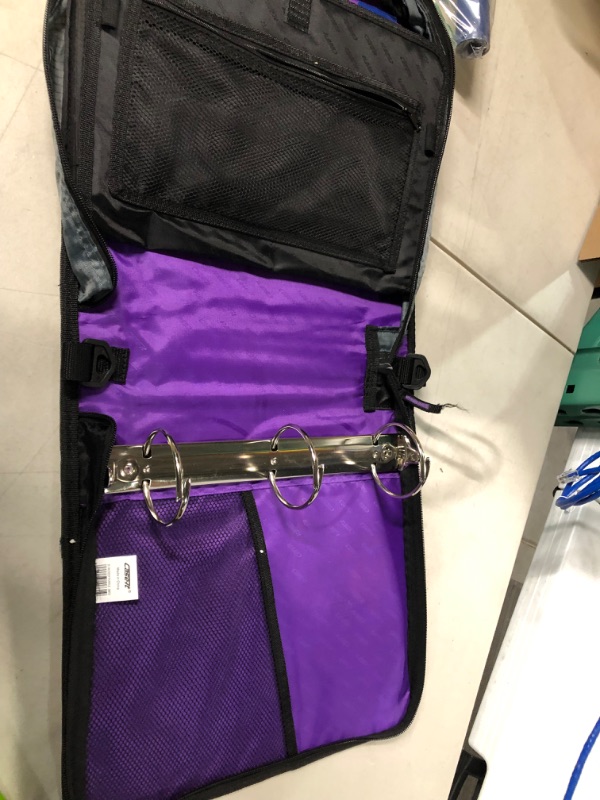 Photo 2 of Case-it The Mighty Zip Tab Zipper Binder -  Purple D-146 Purple Single