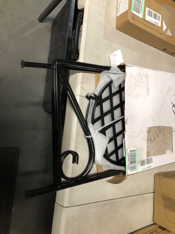 Photo 2 of 3 Tier Folding Metal Plant Stand, 23 inch Corner Flower Stand 