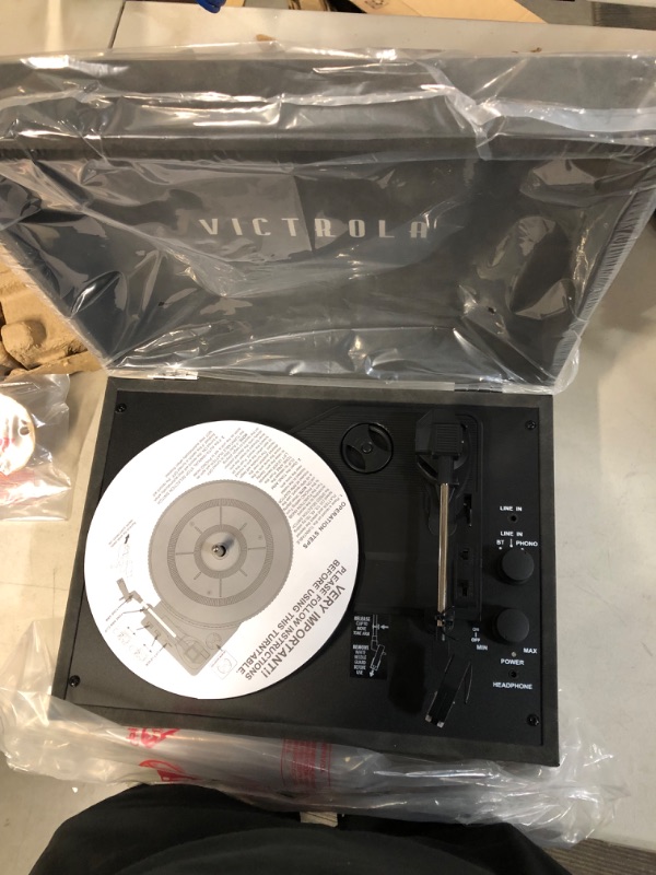 Photo 5 of Victrola Vintage 3-Speed Bluetooth Portable Suitcase Record Player 