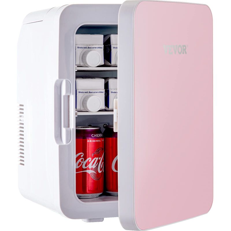 Photo 1 of **SEE NOTES** VEVOR Mini Fridge, 10 Liter- pink