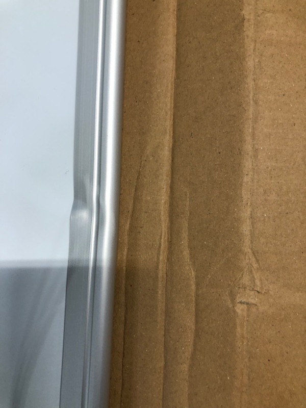 Photo 3 of Amazon Basics Magnetic Dry Erase White Board, 36 x 24-Inch Whiteboard - Silver Aluminum Frame