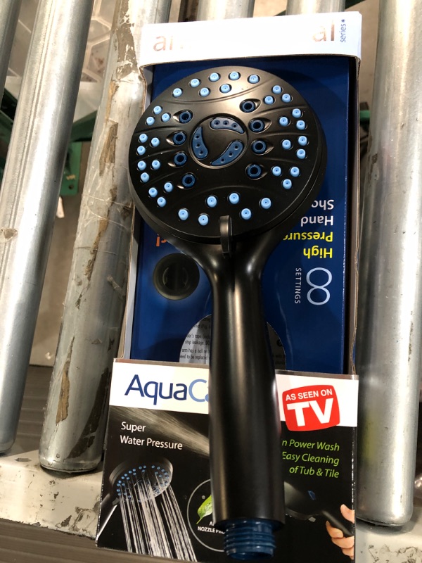 Photo 2 of AquaCare Matte Black Handheld Shower Head 1.8-GPM (6.8-LPM)
