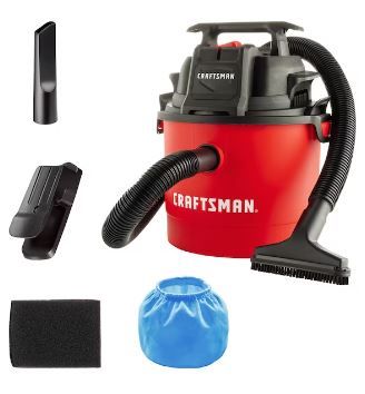 Photo 1 of CRAFTSMAN 2.5-Gallons 2-HP Corded Wet/Dry Shop Vacuum with Accessories Included