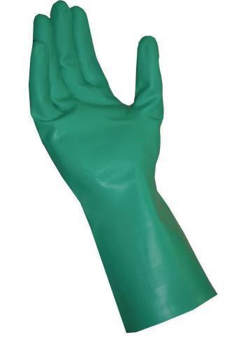 Photo 1 of ** 7 PACK ** X-Large Green 11 mil Reusable Nitrile Glove