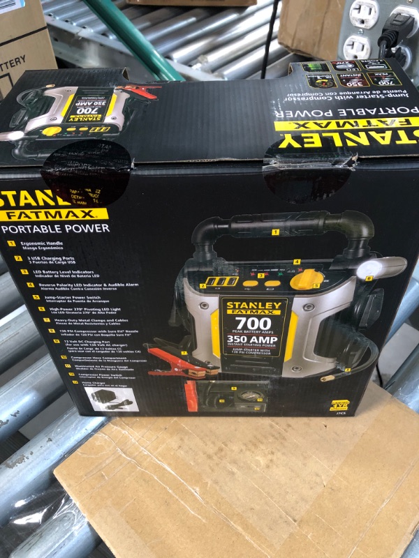 Photo 3 of STANLEY FATMAX J7CS Portable Power Station Jump Starter