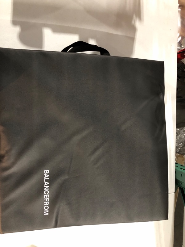 Photo 1 of BalanceFrom 1.5" Thick Three Fold Folding Exercise Mat with Carrying Handles for MMA, Gymnastics and Home Gym Black Regular