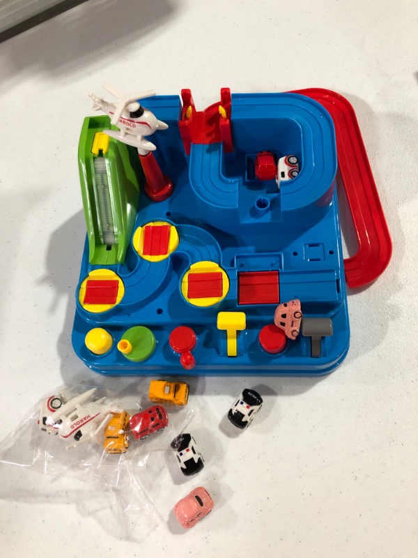 Photo 2 of ** SEE NOTES**YEZI Car Adventure Toys for Kids, City Rescue Playsets Magnet Toys