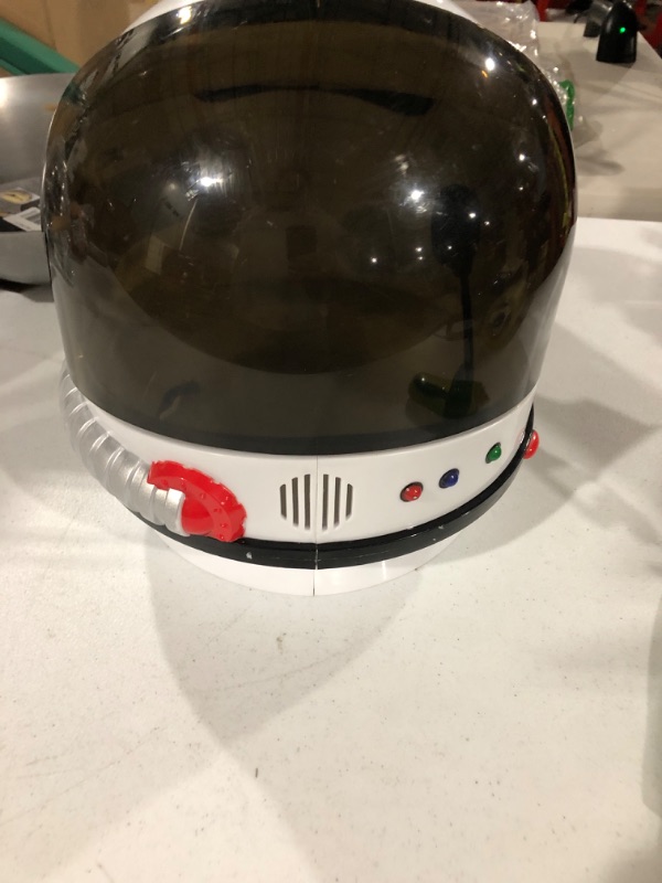 Photo 2 of Aeromax Jr. Astronaut Helmet with sounds White, Suggested for Ages 8 and up White Helmet