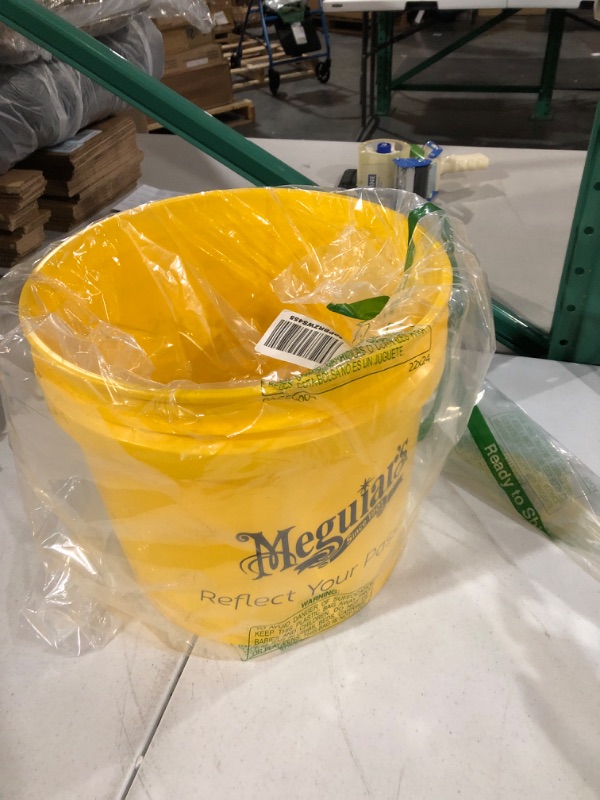 Photo 3 of Meguiar's Yellow Bucket - Car Wash Bucket for Water and Suds - 3.5 gal