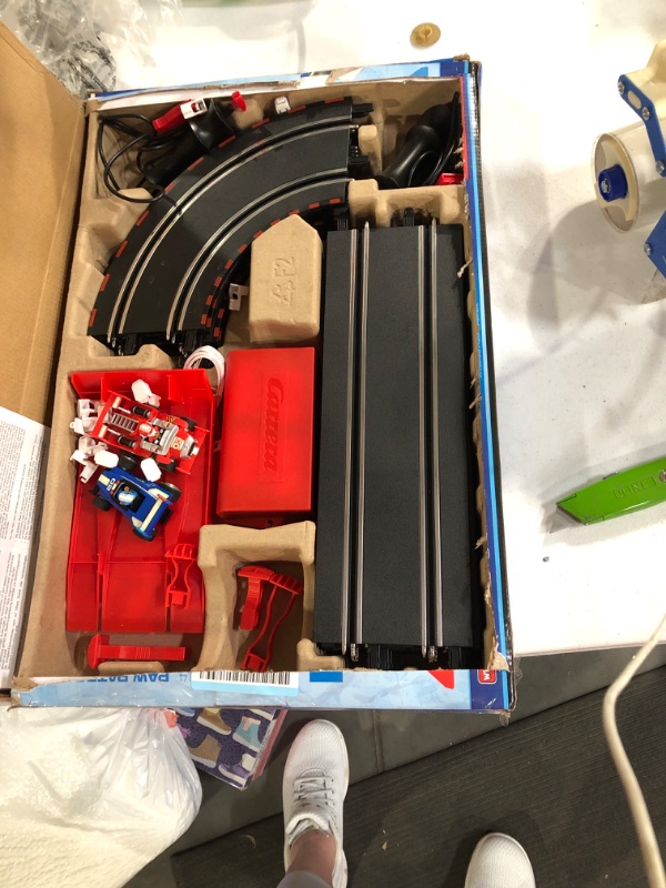 Photo 1 of Carrera GO!!! 63514 Official Licensed PAW Patrol Battery Operated 1:43 Scale Slot Car Racing Toy Track Set with Jump Ramp Featuring Chase and Marshall for Kids Ages 5 Years and Up (20063514)