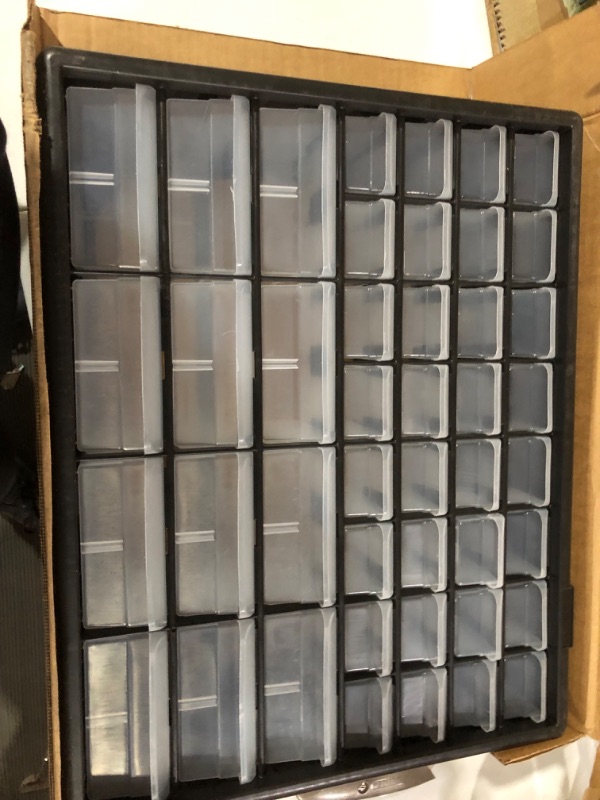 Photo 2 of Akro-Mils 10144, 44 Drawer Plastic Parts Storage Black