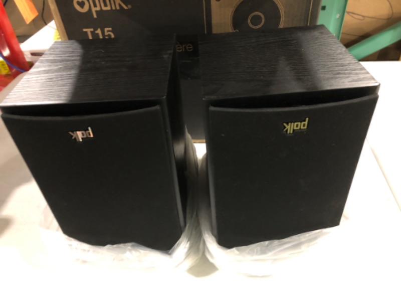 Photo 2 of Polk Audio T15 Bookshelf Speakers Pair Black