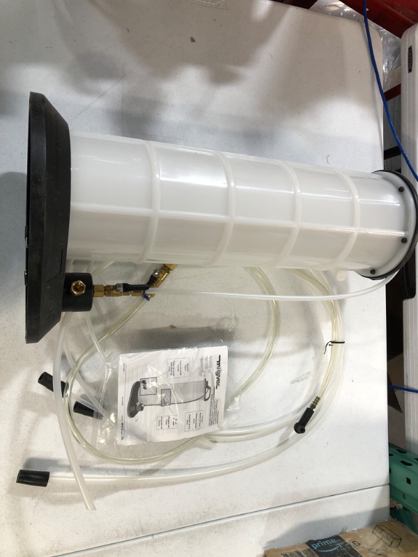 Photo 2 of Mityvac 7201 Manual Fluid Evacuator Plus with 2.3 Gallon Reservoir; Evacuates or Dispenses Fluids with Push Button; Evacuate Through The Dipstick Tube