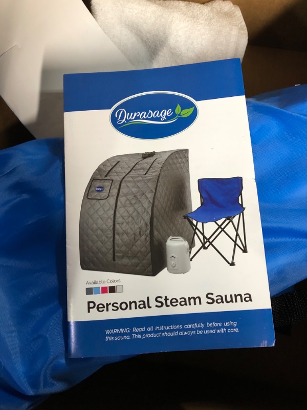 Photo 4 of *MISSING TENT BOX * Durasage Lightweight Portable Personal Steam Sauna Spa for Weight Loss