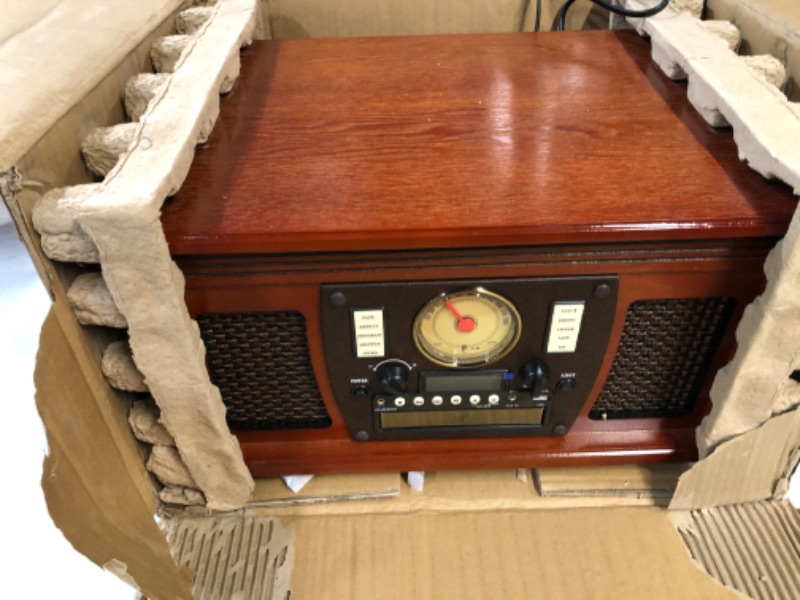 Photo 3 of Victrola Navigator 8-in-1 Classic Bluetooth Record Player  Mahogany