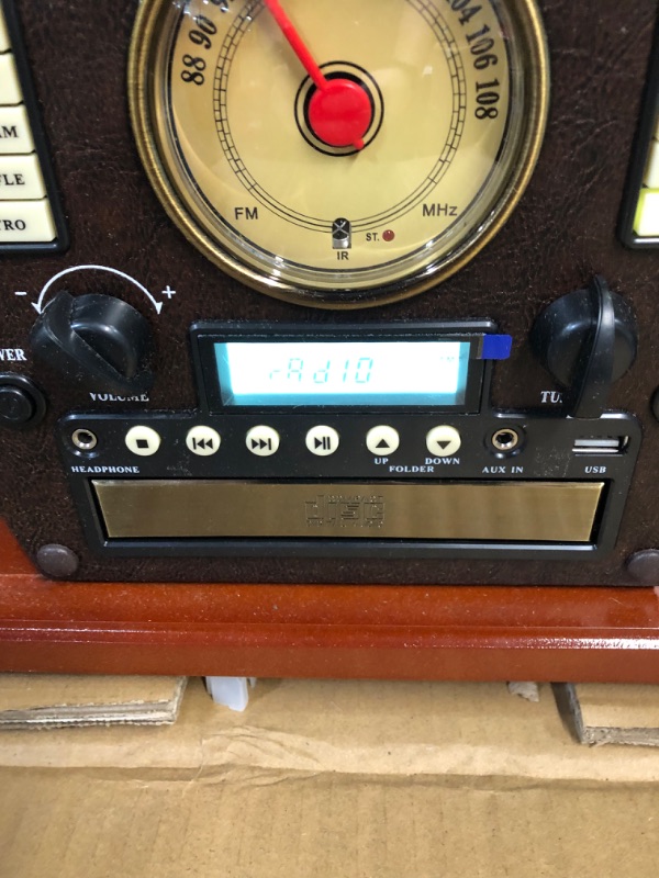 Photo 2 of Victrola Navigator 8-in-1 Classic Bluetooth Record Player  Mahogany