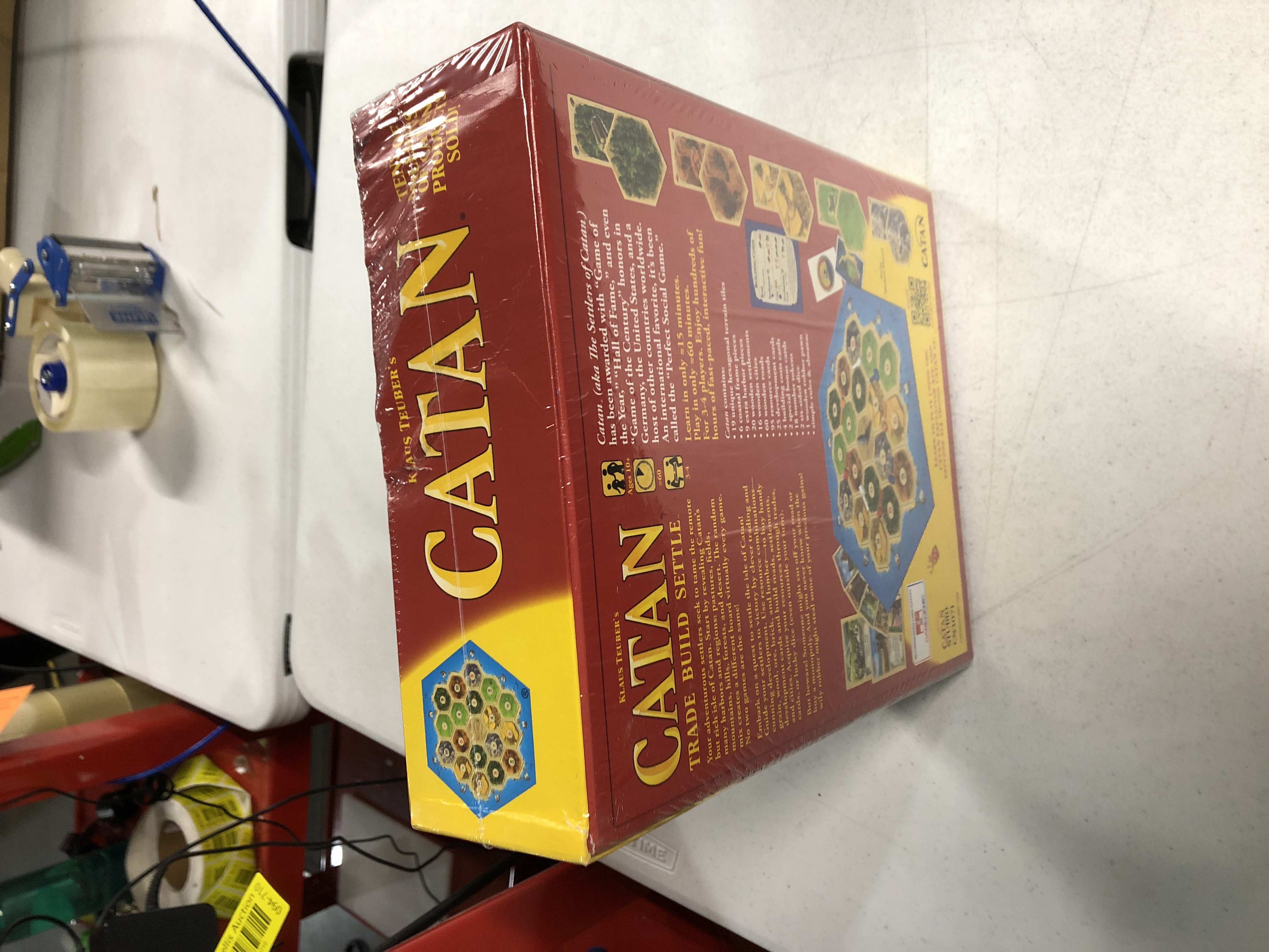 Photo 1 of Catan Board Game (Base Game) | Family Board Game | Board Game for Adults and Family | Adventure Board Game | Ages 10+ | for 3 to 4 Players | Average Playtime 60 Minutes | Made by Catan Studio