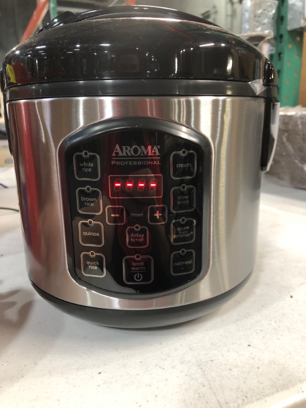 Photo 2 of Aroma Housewares ARC-954SBD Rice Cooker, 4-Cup Uncooked 2.5 Quart, Professional Version