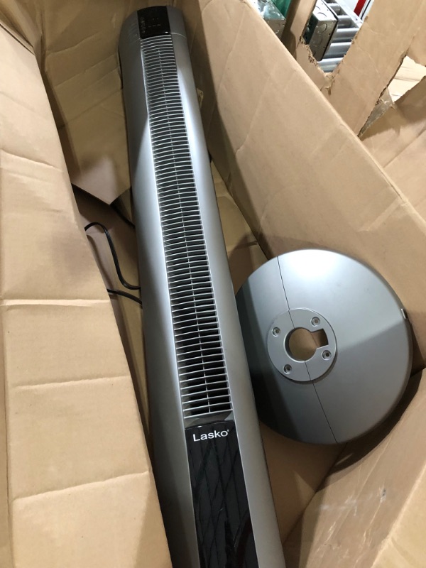 Photo 2 of ***USED** Lasko Portable Electric Oscillating Stand Up Tower Fan, 48", Gray T48314