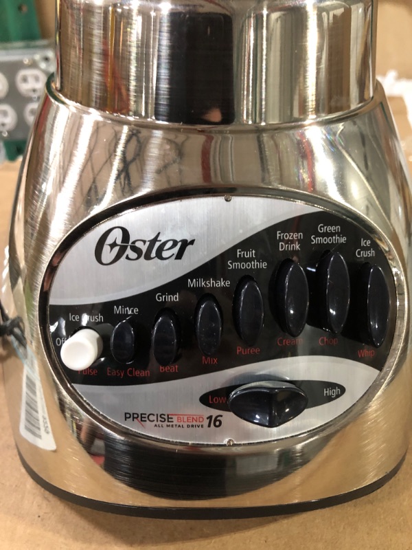 Photo 3 of ***BASE ONLY *** Oster 6812-001 Core 16-Speed Blender with Glass Jar, Black