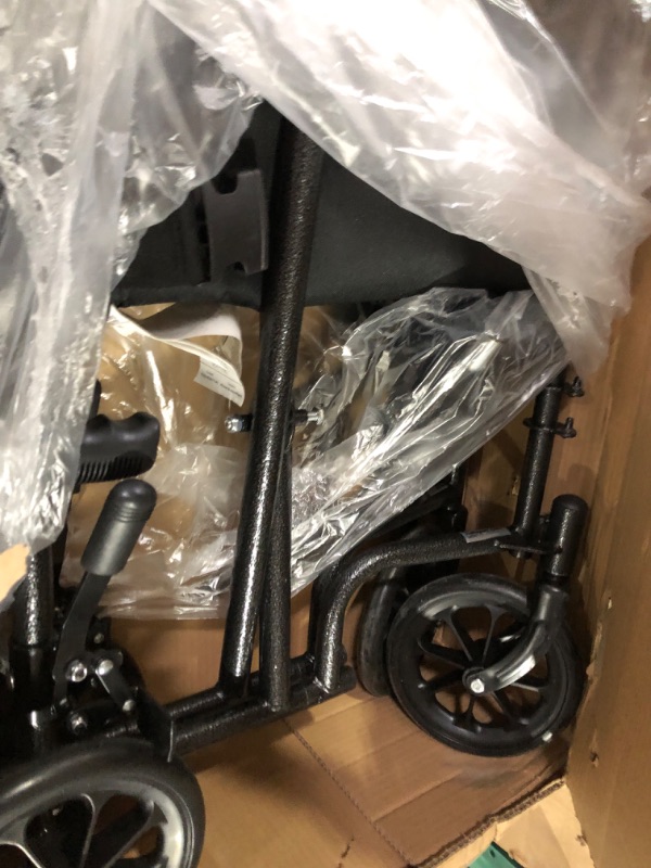 Photo 2 of Drive Medical TR37E-SV Lightweight Folding Transport Wheelchair