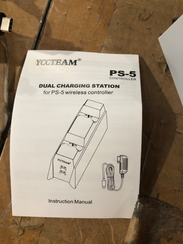 Photo 5 of PS5 Controller Charging Station,YCCSKY Dual Stand Charger Dock for Playstation 5 Dualsense Controller Square B