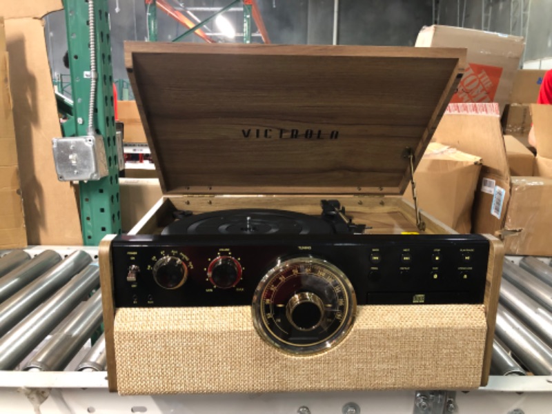 Photo 1 of Victrola VTA-270B-FNT Empire Bluetooth 6 In 1 Music Center 