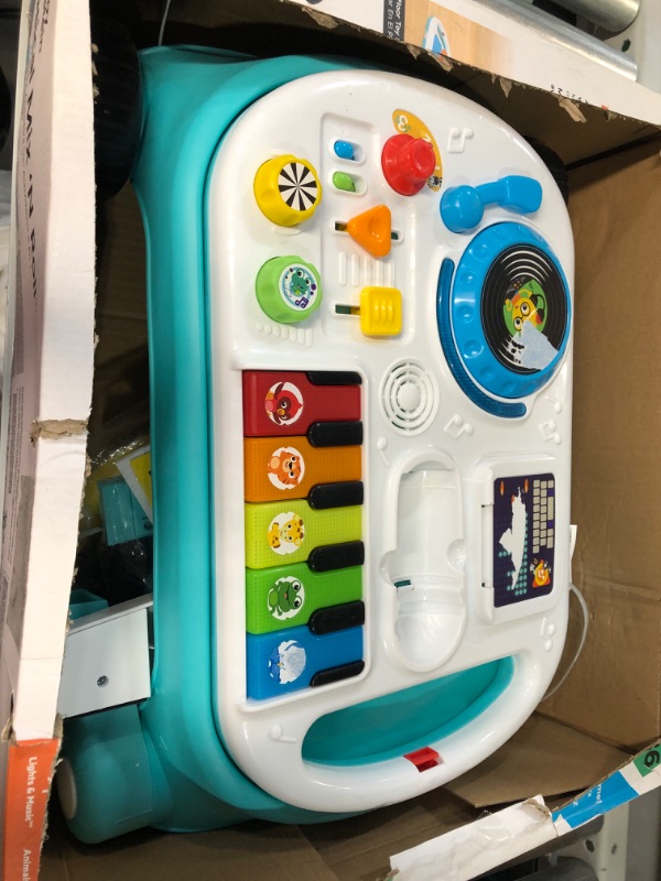 Photo 2 of Baby Einstein Musical Mix ‘N Roll 4-in-1 Push Walker, Activity Center, Toddler Table and Floor -Toy for 6 Months+, Blue