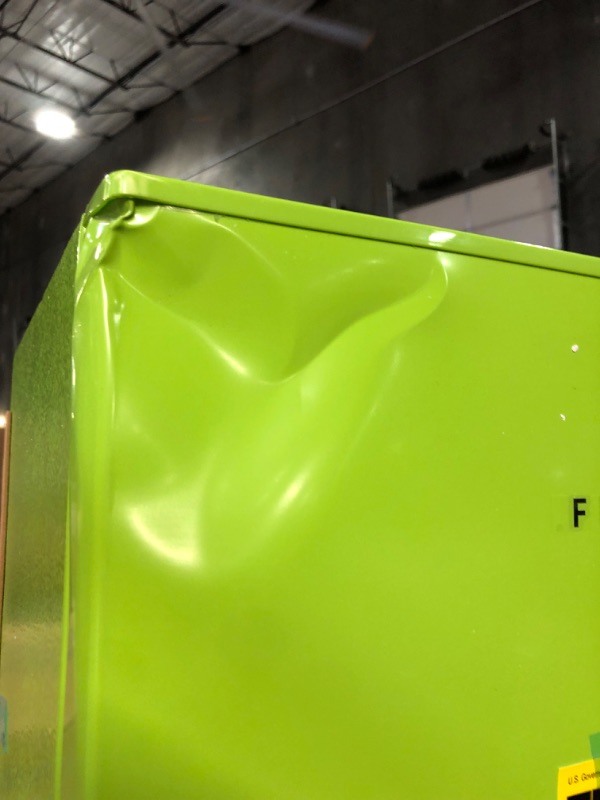 Photo 3 of (PARTS) Frestec 3.1 CU' Mini Refregiator,Compact Refrigerator,Small Refrigerator with Freezer, Green (FR 310 GREEN)